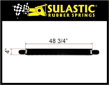 Show details for ONE TORSILASTIC SPRING 4" x 4" X 48 3/4" Picture of ONE TORSILASTIC SPRING 4" x 4" X 48 3/4"