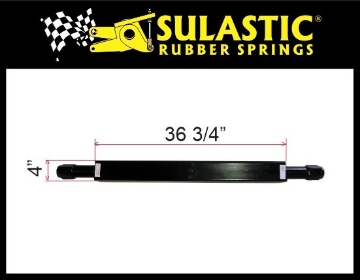 Show details for ONE TORSILASTIC SPRING 4" x 4" X 36 3/4" Picture of ONE TORSILASTIC SPRING 4" x 4" X 36 3/4"