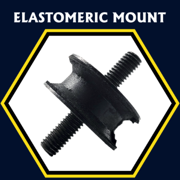 Show details for General Purpose Vibration-Damping Sandwich Mount with Studs Picture of General Purpose Vibration-Damping Sandwich Mount with Studs