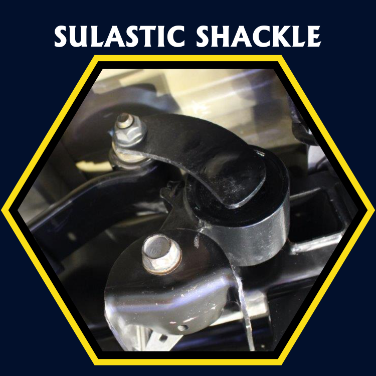 Sulastic Rubber Springs. Leaf Spring Shackle